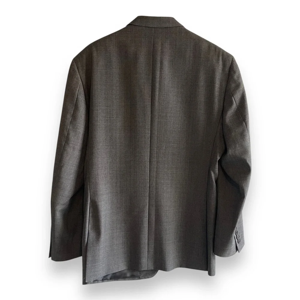 Jos‎ A Bank Signature Gold Blazer Men's 42R Gray Glen Check 100% Wool Sport Coat